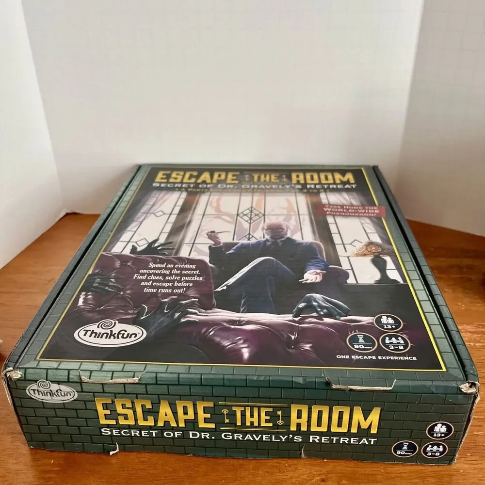 Thinkfun Escape The Room Secret of Dr‎ Gravely's Retreat Game Experience Sealed